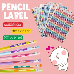 Personalized Pencil Label