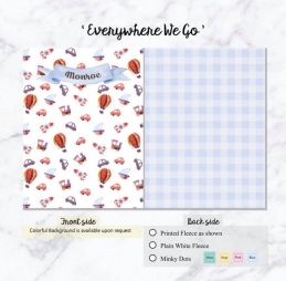 Personalized Premium Fleece & Minky Blanket 6