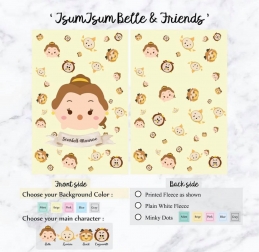 Personalized Premium Fleece & Minky Blanket - Tsum Tsum Series