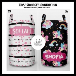 Personalized Toys Bin/ Storage Bin 2