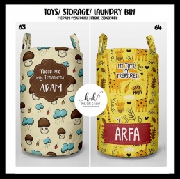 Personalized Toys Bin/ Storage Bin 5