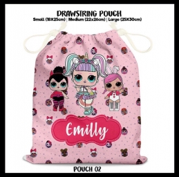 Multipurpose drawstring pouch