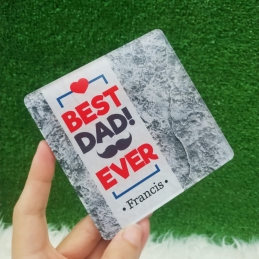 Personalized Father's Day Coaster