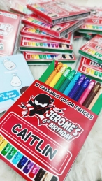 Set of 12 - Mini Erasable Color Pencil