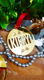 Christmas Acrylic Ornament - Set of 5 pcs