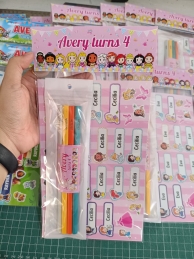 Set of 12 - Label and Pencil set