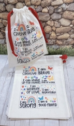 Set of 15 pcs Drawstring Pouch Children's Day Edition