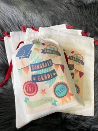 Set of 15 pcs Drawstring Pouch - Graduation Edition