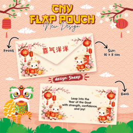 2027 CNY Flap Pouch (Reusable Angbao) - MIN 24 pcs