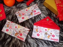 CNY Flap Pouch (Reusable Angbao) - set of 2 pcs