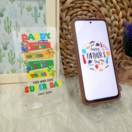 Acrylic Handphone Stand - Father's Day Edition