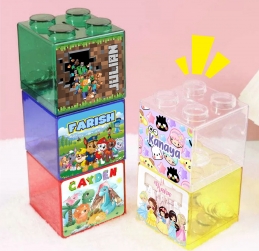 Customized Money Coin Bank - set of 12