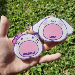 Shaker Keychain - set of 10 pcs